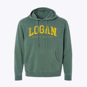 Logan North Dakota Urban Vibe Pigment-Dyed Hoodie