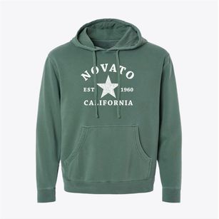 Novato California Star Pigment-Dyed Hoodie