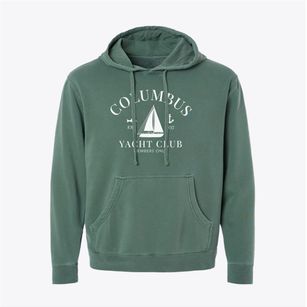 Columbus Texas Yacht Club Pigment-Dyed Hoodie