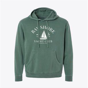 Bay Shore Michigan Yacht Club Pigment-Dyed Hoodie
