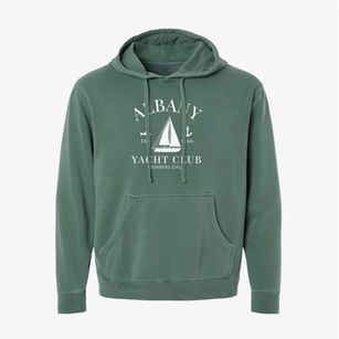 Albany Wyoming Yacht Club Pigment-Dyed Hoodie