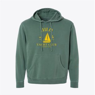 Hilo Hawaii Yacht Club Pigment-Dyed Hoodie