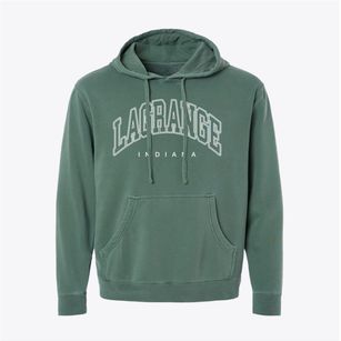Lagrange Indiana Inline Pigment-Dyed Hoodie