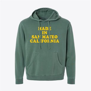 San Mateo California Classic 70s Pigment-Dyed Hoodie