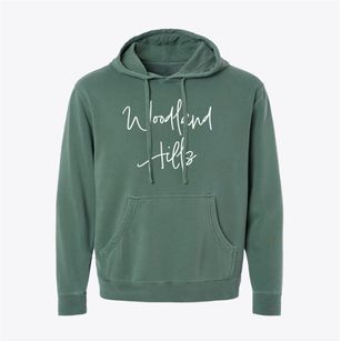 Woodland Hills North Carolina Freestyle Pigment-Dyed Hoodie