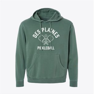 Des Plaines Illinois Pickleball Pigment-Dyed Hoodie