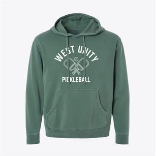 West Unity New Hampshire Pickleball Pigment-Dyed Hoodie