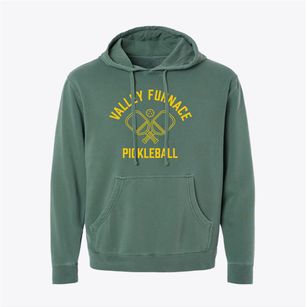Valley Furnace West Virginia Pickleball Pigment-Dyed Hoodie
