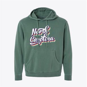  North Carolina Retro Candy Vibes Pigment-Dyed Hoodie