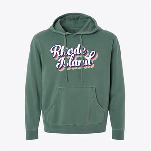  Rhode Island Retro Candy Vibes Pigment-Dyed Hoodie