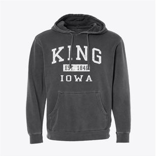 King Iowa Classic Established Pigment-Dyed Hoodie