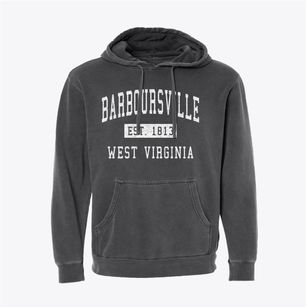 Barboursville West Virginia Classic Established Pigment-Dyed Hoodie