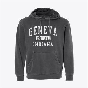 Geneva Indiana Classic Established Pigment-Dyed Hoodie