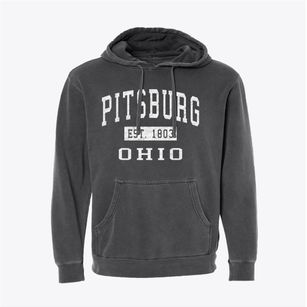 Pitsburg Ohio Classic Established Pigment-Dyed Hoodie