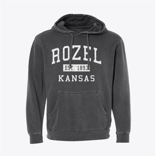Rozel Kansas Classic Established Pigment-Dyed Hoodie