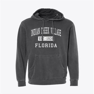Indian Creek Village Florida Classic Established Pigment-Dyed Hoodie