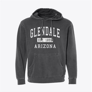 Glendale Arizona Classic Established Pigment-Dyed Hoodie