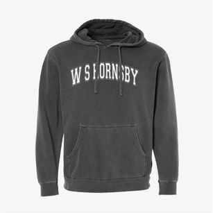 W S Hornsby Elementary School Varsity Arch Pigment-Dyed Hoodie