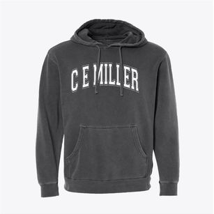 C E Miller Elementary School Varsity Arch Pigment-Dyed Hoodie