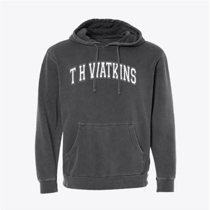 T H Watkins Elementary School Varsity Arch Pigment-Dyed Hoodie