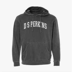 D S Perkins Elementary School Varsity Arch Pigment-Dyed Hoodie