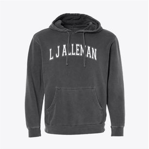 L J Alleman Middle School Varsity Arch Pigment-Dyed Hoodie