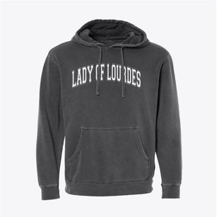 Our Lady Of Lourdes School Varsity Arch Pigment-Dyed Hoodie