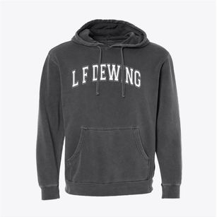 L F Dewing Elementary School Varsity Arch Pigment-Dyed Hoodie