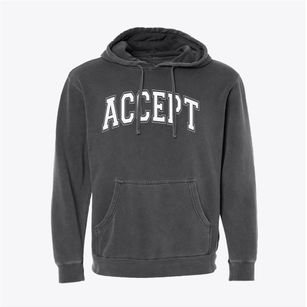 Accept Education Collaborative Varsity Arch Pigment-Dyed Hoodie