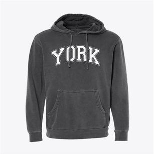 York High School Varsity Arch Pigment-Dyed Hoodie
