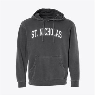 St Nicholas Parish Varsity Arch Pigment-Dyed Hoodie