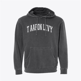 T Aaron Levy Middle School Varsity Arch Pigment-Dyed Hoodie