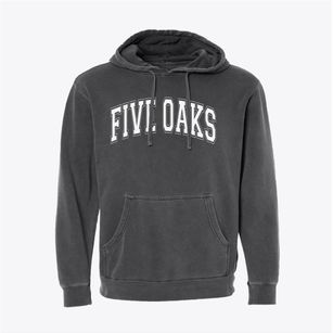 Five Oaks Adventist School Varsity Arch Pigment-Dyed Hoodie