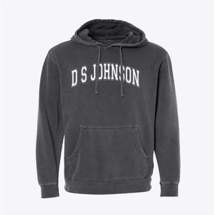 D S Johnson Elementary School Varsity Arch Pigment-Dyed Hoodie