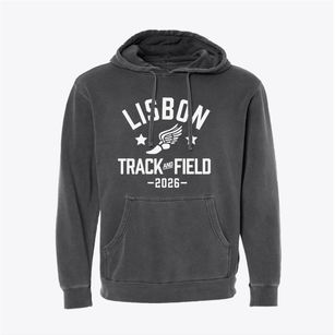 Lisbon Elementary School Track and Field Pigment-Dyed Hoodie