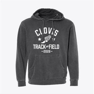Clovis Elementary School Track and Field Pigment-Dyed Hoodie