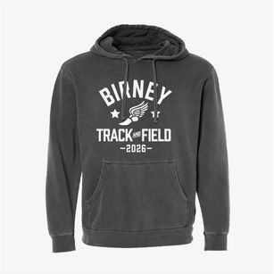 Birney Elementary School Track and Field Pigment-Dyed Hoodie
