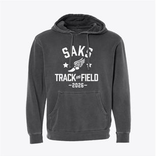 Saks Middle School Track and Field Pigment-Dyed Hoodie