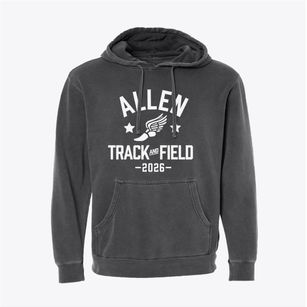 Allen Elementary School Track and Field Pigment-Dyed Hoodie