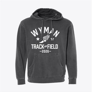Wyman Elementary School Track and Field Pigment-Dyed Hoodie
