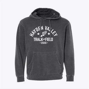 Hayden Valley Elementary School Track and Field Pigment-Dyed Hoodie