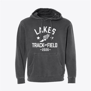 Palm Beach Lakes High School Track and Field Pigment-Dyed Hoodie