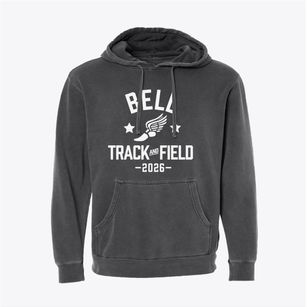 Bell Elementary School Track and Field Pigment-Dyed Hoodie