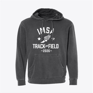 Illinois Mathematics And Science Academy Track and Field Pigment-Dyed Hoodie