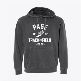 Page Montessori School Track and Field Pigment-Dyed Hoodie