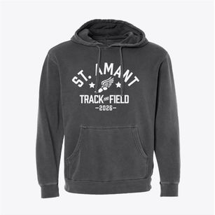 Saint Amant Middle School Track and Field Pigment-Dyed Hoodie