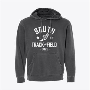 South Middle School Track and Field Pigment-Dyed Hoodie