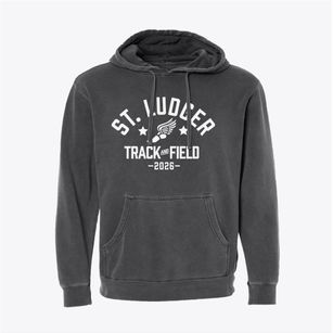 Saint Ludger Elementary School Track and Field Pigment-Dyed Hoodie