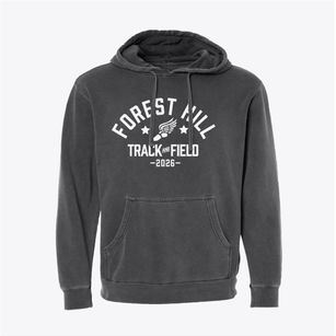 Forest Hill Elementary School Track and Field Pigment-Dyed Hoodie