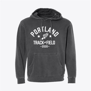 Portland Waldorf School Track and Field Pigment-Dyed Hoodie